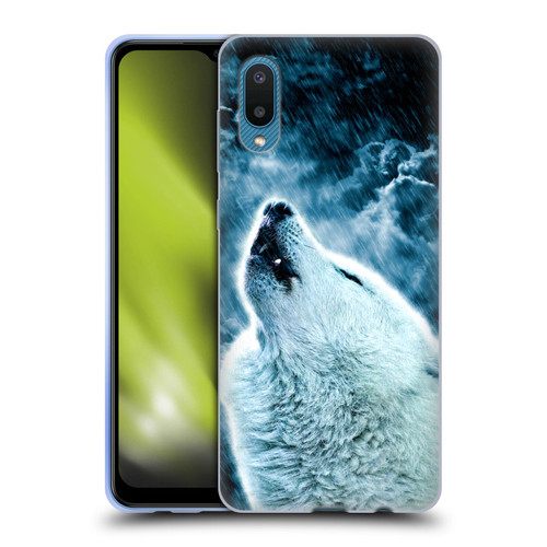 Simone Gatterwe Animals 2 Howling Wolf Soft Gel Case for Samsung Galaxy A02/M02 (2021)