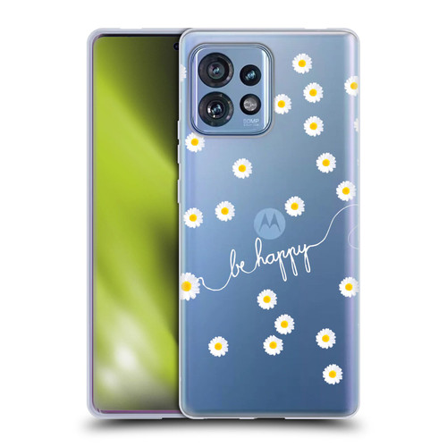 Monika Strigel Happy Daisy Clear Soft Gel Case for Motorola Moto Edge 40 Pro