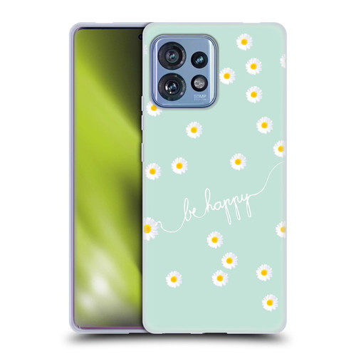 Monika Strigel Happy Daisy Mint Soft Gel Case for Motorola Moto Edge 40 Pro