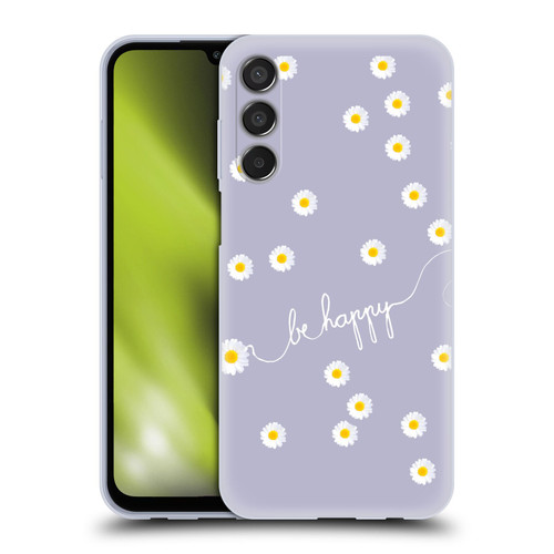 Monika Strigel Happy Daisy Lavender Soft Gel Case for Samsung Galaxy M15/F15 5G