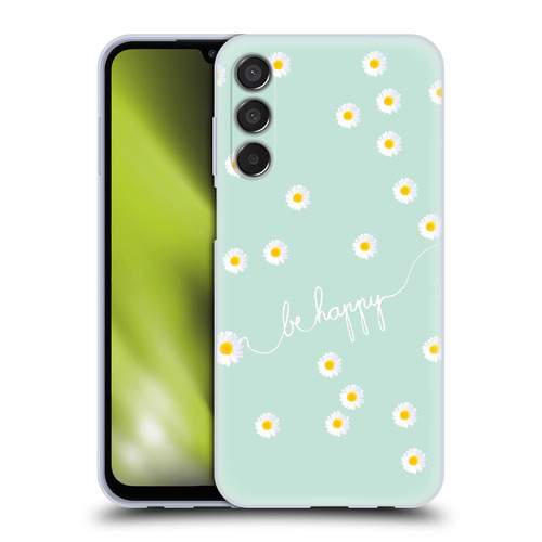 Monika Strigel Happy Daisy Mint Soft Gel Case for Samsung Galaxy M15/F15 5G