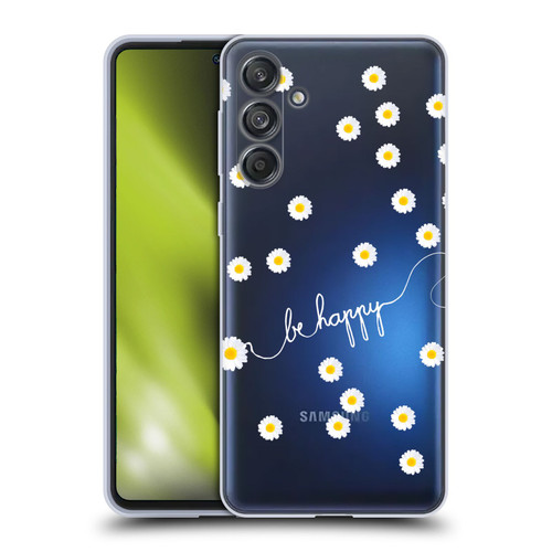 Monika Strigel Happy Daisy Clear Soft Gel Case for Samsung Galaxy M55 5G