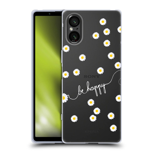 Monika Strigel Happy Daisy Clear Soft Gel Case for Sony Xperia 5 V 5G