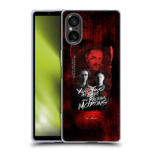 Supernatural Graphic Castiel Soft Gel Case for Sony Xperia 5 V 5G