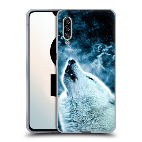 Simone Gatterwe Animals 2 Howling Wolf Soft Gel Case for Samsung Galaxy A90 5G (2019)