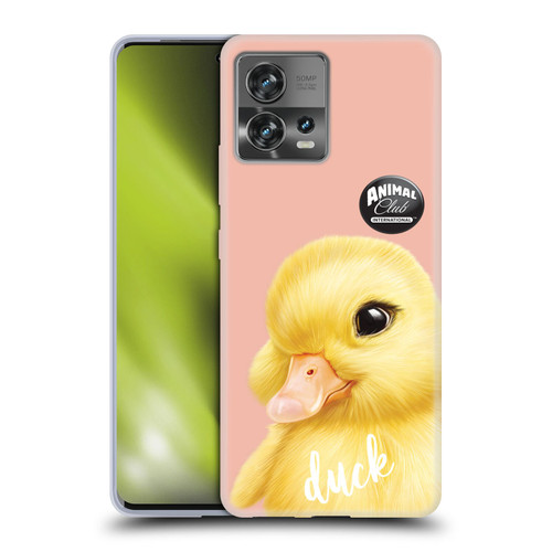 Animal Club International Faces Duck Soft Gel Case for Motorola Moto Edge 30 Fusion