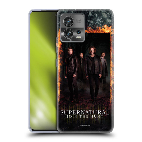 Supernatural Key Art Sam, Dean, Castiel & Crowley Soft Gel Case for Motorola Moto Edge 30 Fusion