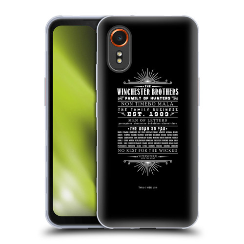 Supernatural Vectors Winchester Brothers Soft Gel Case for Samsung Galaxy Xcover7 5G