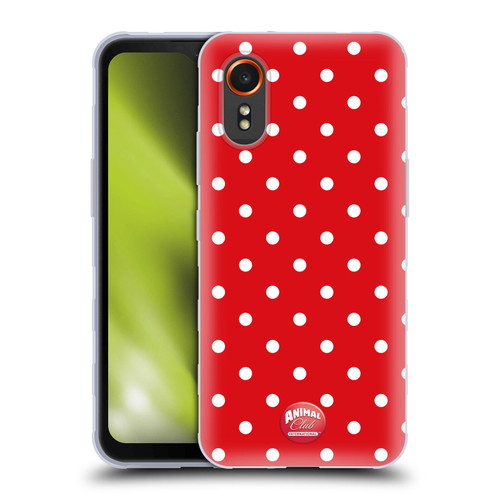 Animal Club International Patterns Polka Dots Red Soft Gel Case for Samsung Galaxy Xcover7 5G
