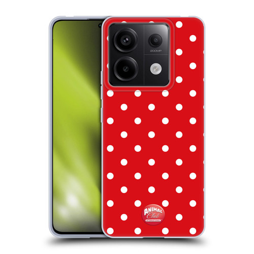 Animal Club International Patterns Polka Dots Red Soft Gel Case for Xiaomi Redmi Note 13 Pro 5G