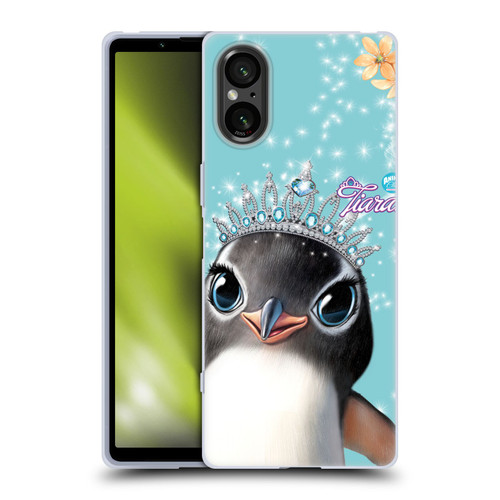 Animal Club International Royal Faces Penguin Soft Gel Case for Sony Xperia 5 V 5G