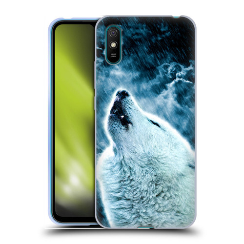 Simone Gatterwe Animals 2 Howling Wolf Soft Gel Case for Xiaomi Redmi 9A / Redmi 9AT
