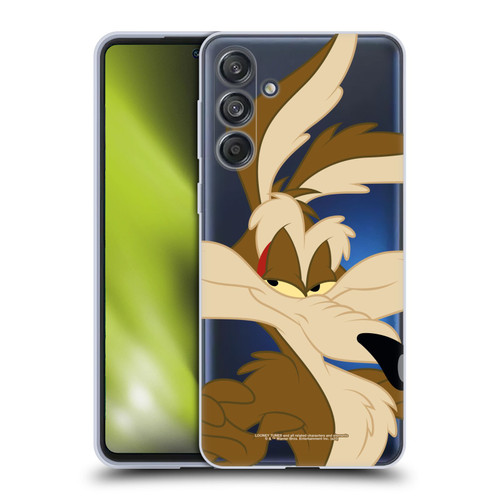 Looney Tunes Characters Wile E. Coyote Soft Gel Case for Samsung Galaxy M55 5G