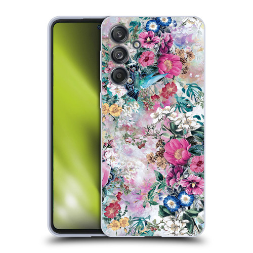 Riza Peker Florals Birds Soft Gel Case for Samsung Galaxy M55 5G