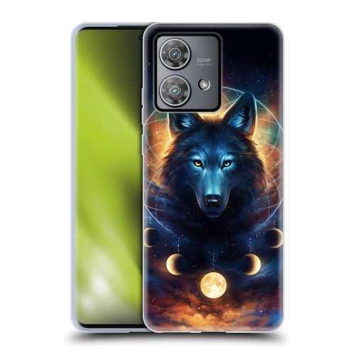 Jonas "JoJoesArt" Jödicke Wildlife 2 Dreamcatcher Wolf Soft Gel Case for Motorola Edge 40 Neo 5G