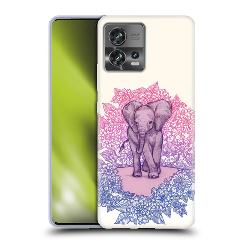 Micklyn Le Feuvre Animals Cute Baby Elephant Soft Gel Case for Motorola Moto Edge 30 Fusion