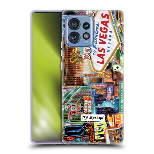 P.D. Moreno Cities Las Vegas 1 Soft Gel Case for Motorola Moto Edge 40 Pro