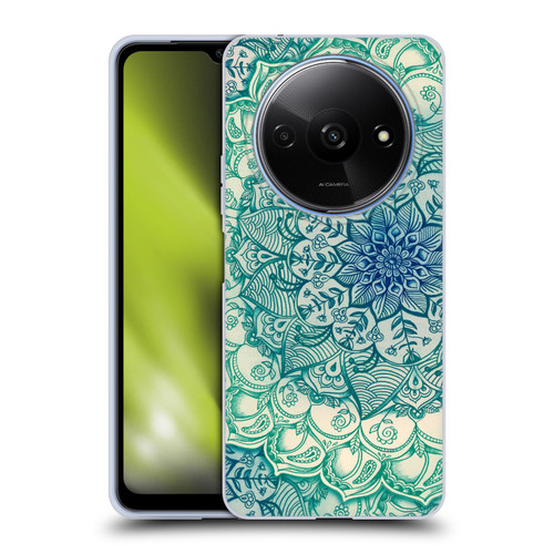 Micklyn Le Feuvre Mandala 3 Emerald Doodle Soft Gel Case for Xiaomi Redmi A3