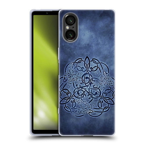 Brigid Ashwood Celtic Wisdom Knot Raven Soft Gel Case for Sony Xperia 5 V 5G