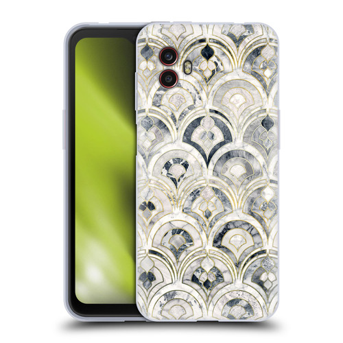 Micklyn Le Feuvre Marble Patterns Monochrome Art Deco Tiles Soft Gel Case for Samsung Galaxy Xcover6 Pro/Pro2