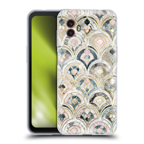 Micklyn Le Feuvre Marble Patterns Art Deco Tiles In Soft Pastels Soft Gel Case for Samsung Galaxy Xcover6 Pro/Pro2