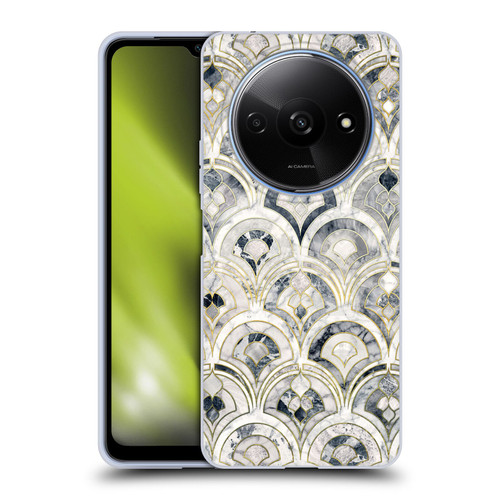 Micklyn Le Feuvre Marble Patterns Monochrome Art Deco Tiles Soft Gel Case for Xiaomi Redmi A3
