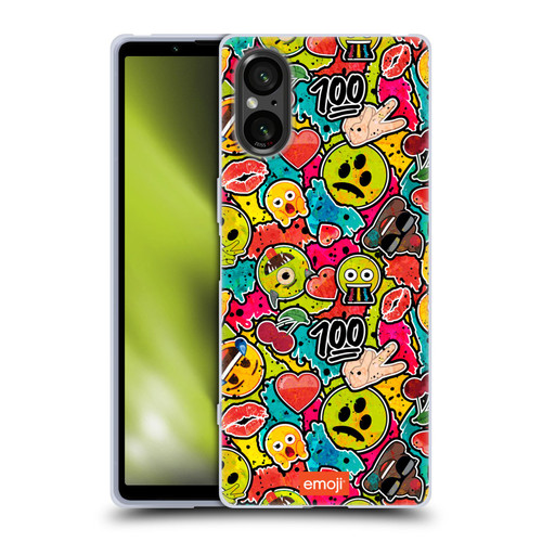 emoji® Graffiti Colours Soft Gel Case for Sony Xperia 5 V 5G