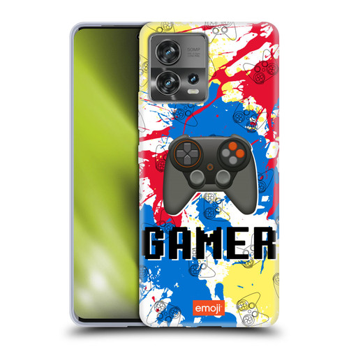 emoji® Trendy Gamer Soft Gel Case for Motorola Moto Edge 30 Fusion