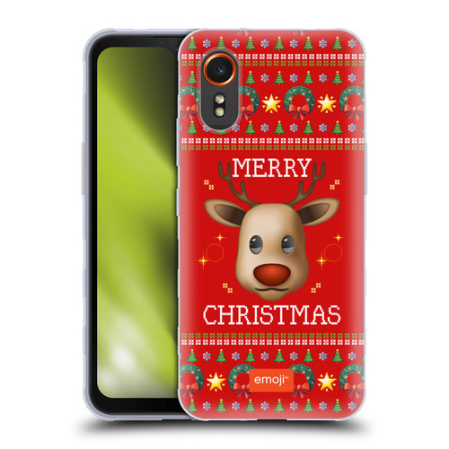 emoji® Ugly Christmas Reindeer Soft Gel Case for Samsung Galaxy Xcover7 5G
