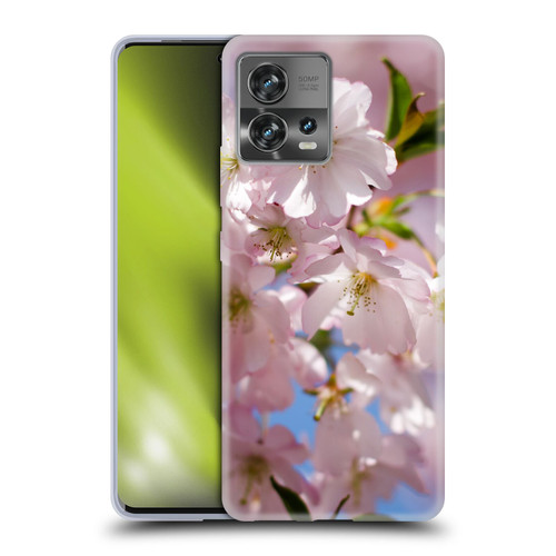 PLdesign Flowers And Leaves Spring Blossom Soft Gel Case for Motorola Moto Edge 30 Fusion