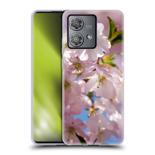 PLdesign Flowers And Leaves Spring Blossom Soft Gel Case for Motorola Edge 40 Neo 5G