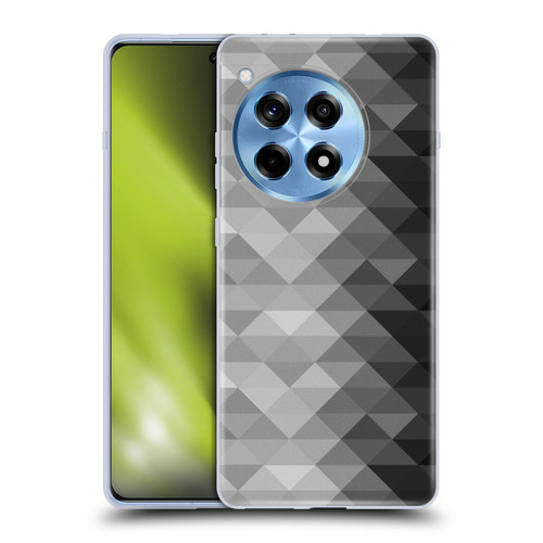 PLdesign Geometric Grayscale Triangle Soft Gel Case for OPPO OnePlus Ace 3 5G