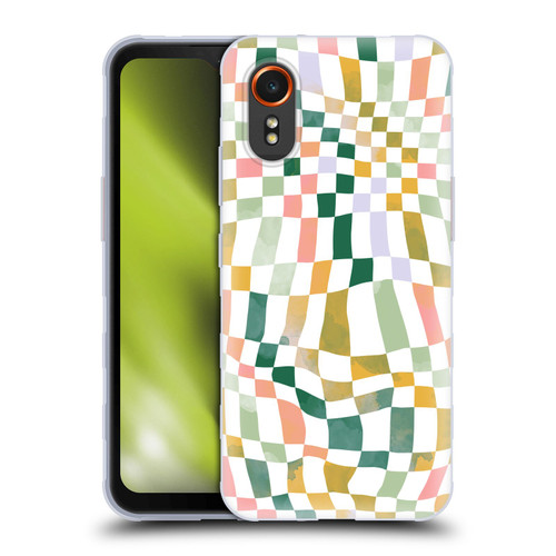 Ninola Checker Pattern Nostalgic Squares Soft Gel Case for Samsung Galaxy Xcover7 5G