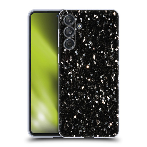 PLdesign Glitter Sparkles Black And White Soft Gel Case for Samsung Galaxy M55 5G