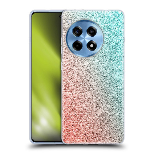 PLdesign Sparkly Coral Coral Pink Viridian Green Soft Gel Case for OPPO OnePlus Ace 3 5G