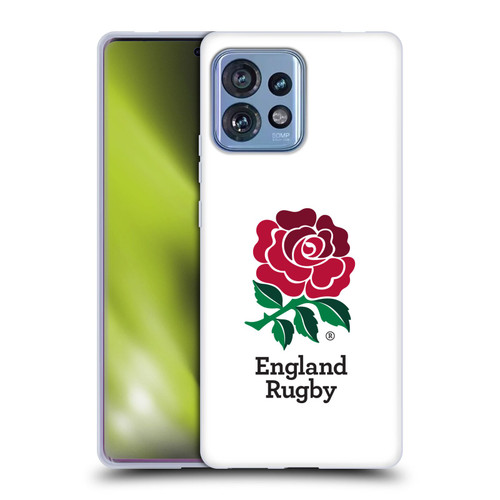 England Rugby Union 2016/17 The Rose Home Kit Soft Gel Case for Motorola Moto Edge 40 Pro