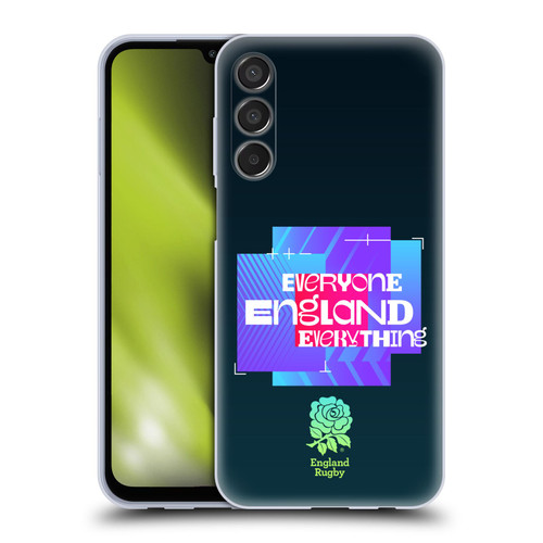 England Rugby Union This Rose Means Everything Slogan in Black Soft Gel Case for Samsung Galaxy M15/F15 5G
