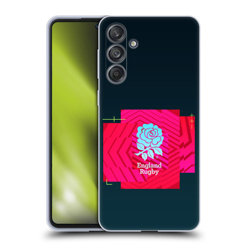 England Rugby Union This Rose Means Everything Logo in Black Soft Gel Case for Samsung Galaxy M55 5G