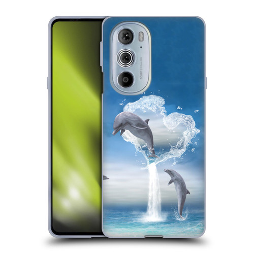 Simone Gatterwe Dolphins Lovers Soft Gel Case for Motorola Edge X30