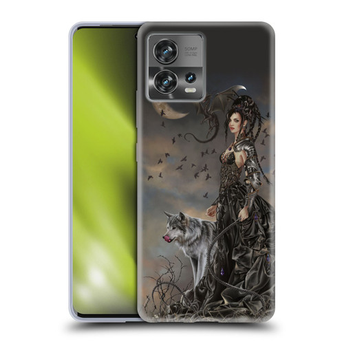Nene Thomas Crescents Gothic Fairy Woman With Wolf Soft Gel Case for Motorola Moto Edge 30 Fusion