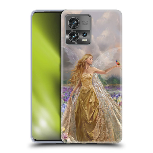 Nene Thomas Deep Forest Gold Angel Fairy With Bird Soft Gel Case for Motorola Moto Edge 30 Fusion
