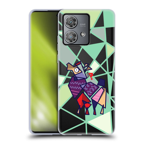 Grace Illustration Llama Cubist Soft Gel Case for Motorola Edge 40 Neo 5G