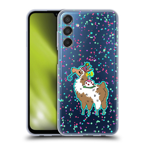 Grace Illustration Llama Birthday Soft Gel Case for Samsung Galaxy M15/F15 5G