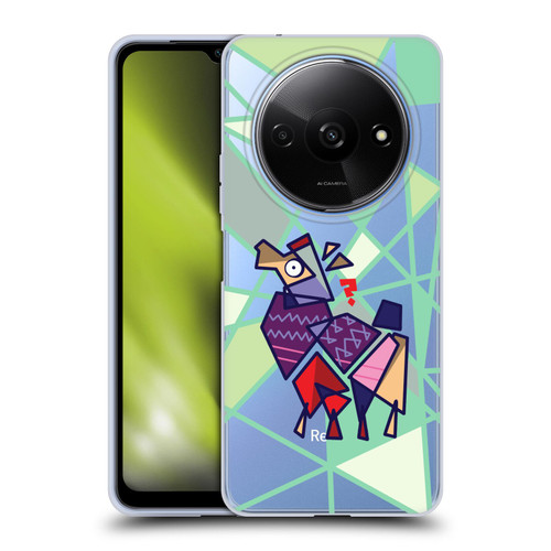 Grace Illustration Llama Cubist Soft Gel Case for Xiaomi Redmi A3
