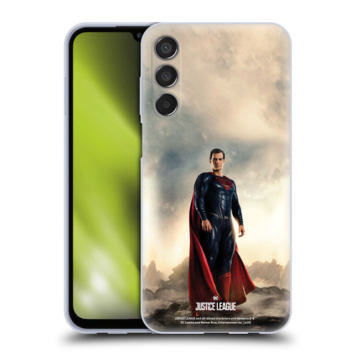 Justice League Movie Character Posters Superman Soft Gel Case for Samsung Galaxy M15/F15 5G