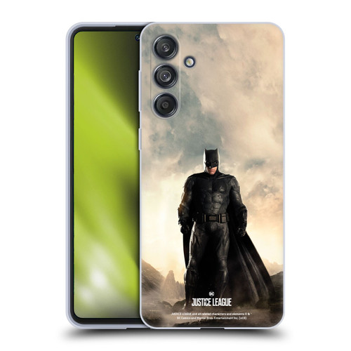 Justice League Movie Character Posters Batman Soft Gel Case for Samsung Galaxy M55 5G