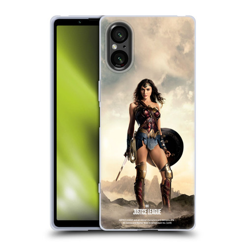 Justice League Movie Character Posters Wonder Woman Soft Gel Case for Sony Xperia 5 V 5G