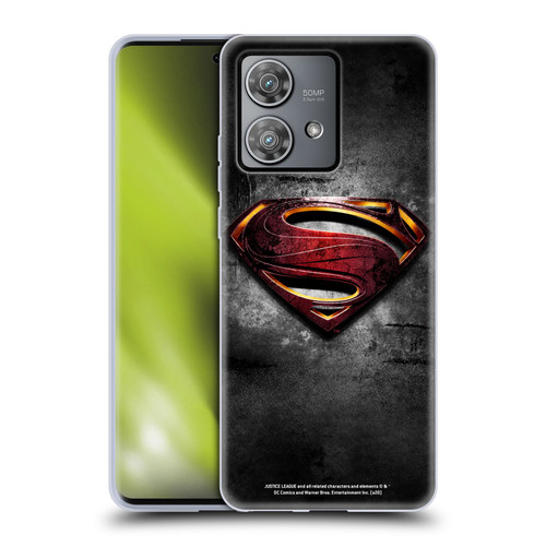 Justice League Movie Superman Logo Art Man Of Steel Soft Gel Case for Motorola Edge 40 Neo 5G