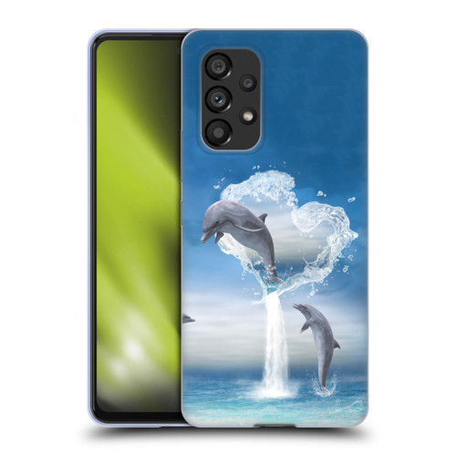 Simone Gatterwe Dolphins Lovers Soft Gel Case for Samsung Galaxy A53 5G (2022)