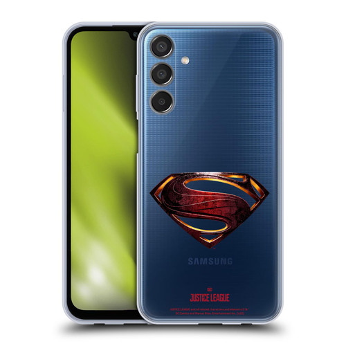 Justice League Movie Logos Superman Soft Gel Case for Samsung Galaxy M15/F15 5G